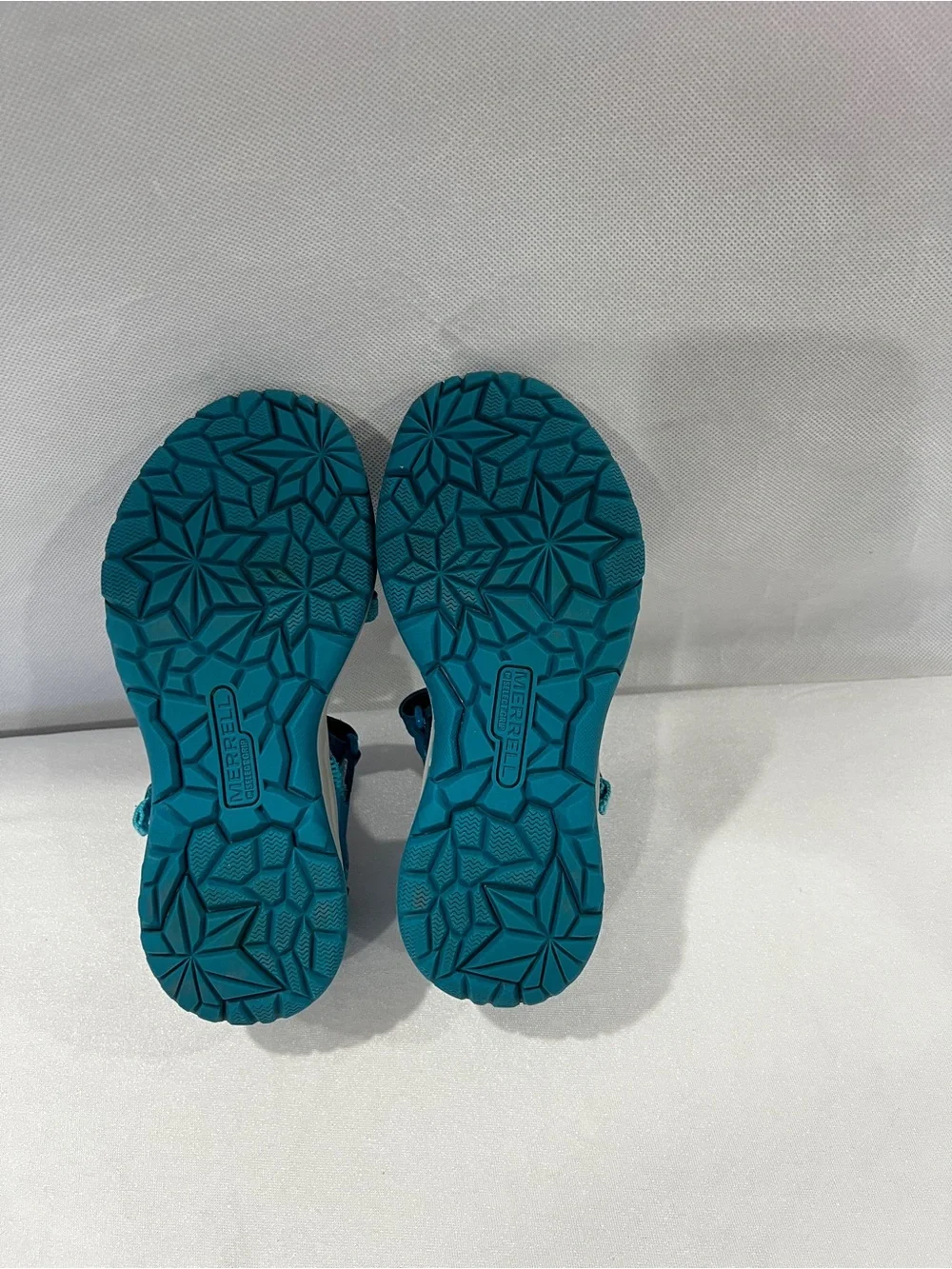 Merrell Dragonfly Sandal Size 1 US Kids Little Kids Turquoise Blue Pink Gray